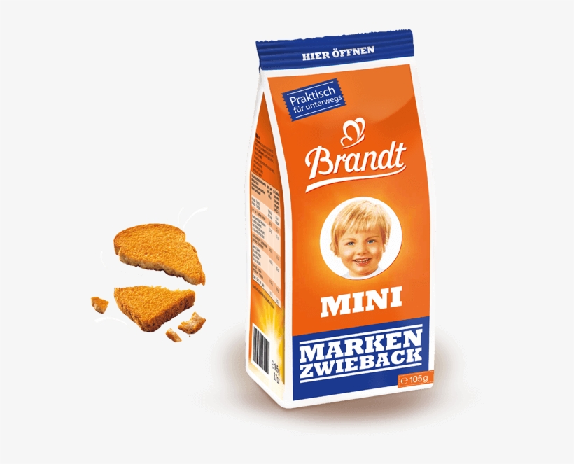 Brandt Mini Markenzwieback - Baby Brandt Zwieback Rusk Toast, transparent png #9559766