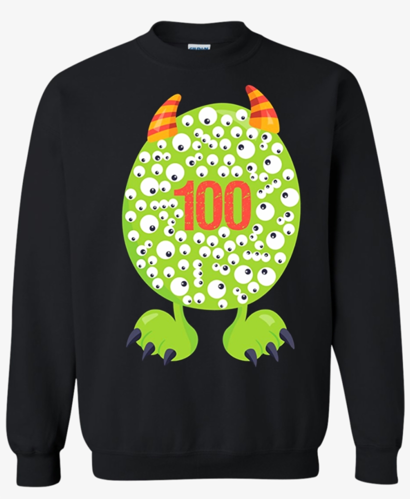 100th Day Of School T Shirt Monster Happy 100 Days - Boys 100 Days Shirt, transparent png #9559832