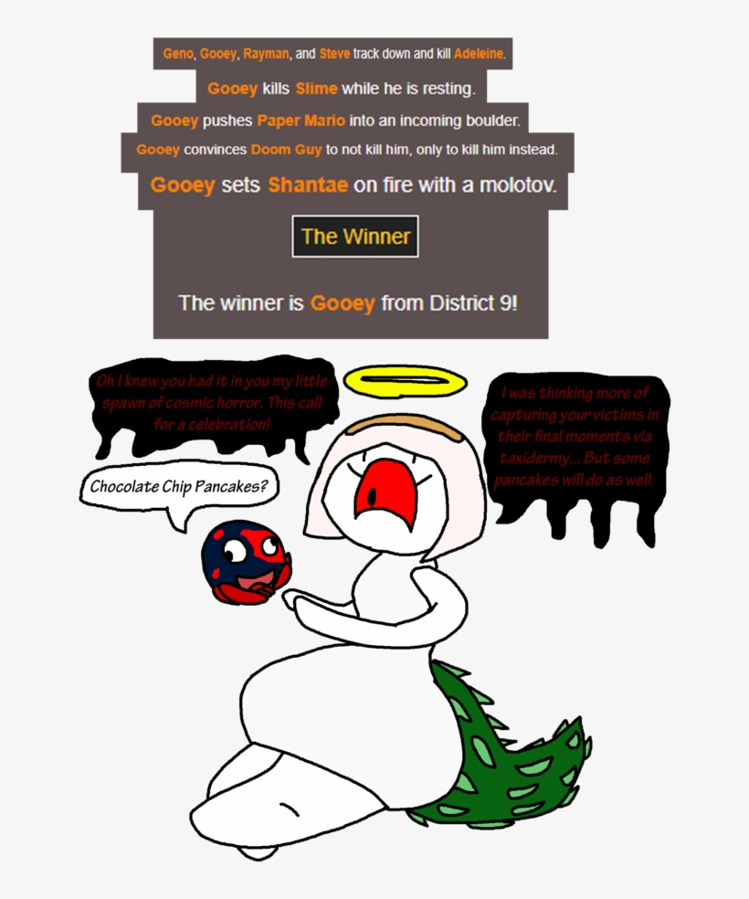 Geno, Gooey, Rayman, And Steve Track Down And Kill - Cartoon, transparent png #9560213