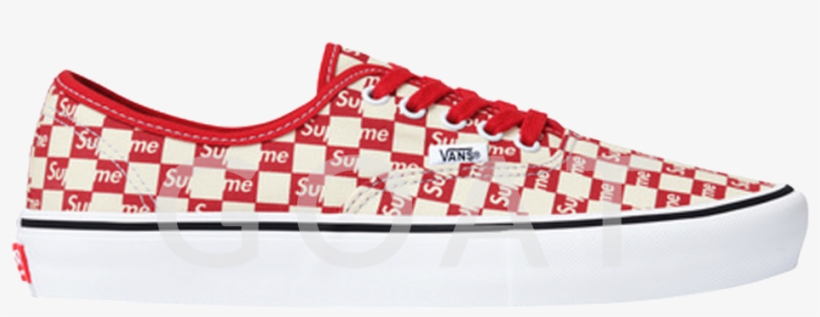 Supreme X Authentic Pro 'checkered Red' - Vans, transparent png #9561400