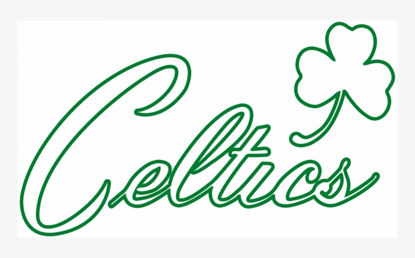 Boston Celtics Logos Iron Ons - Calligraphy, transparent png #9561796