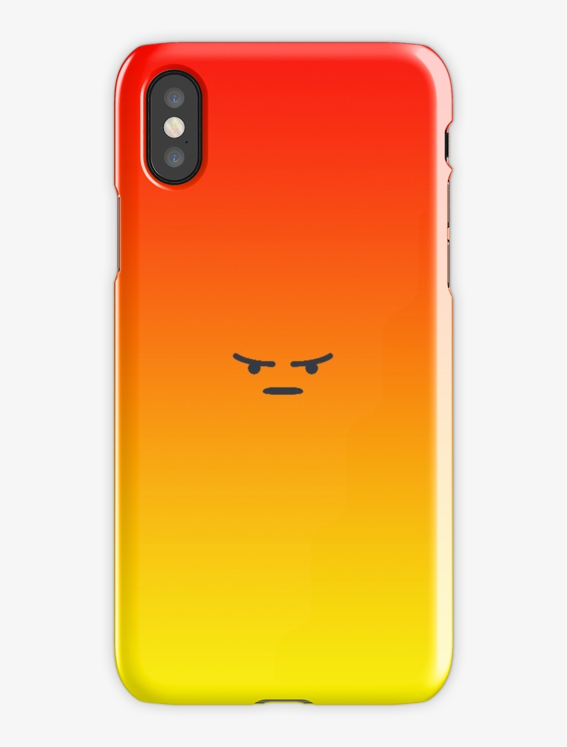 Angry React Iphone X Snap Case - Mobile Phone Case, transparent png #9562018