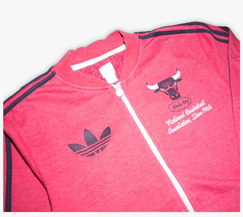 Vintage Adidas Chicago Bulls Zip Jacket - Chicago Bulls, transparent png #9562858