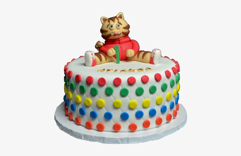 Daniel The Tiger Cake For A 1st Birthday Party, Vanilla - Birthday Cake, transparent png #9563202