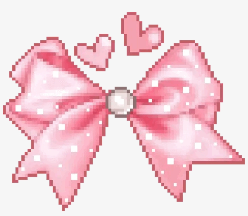 Kawaii Bow Transparent Pixel Cute Pink Freetoedit Transparent, transparent png #9563647