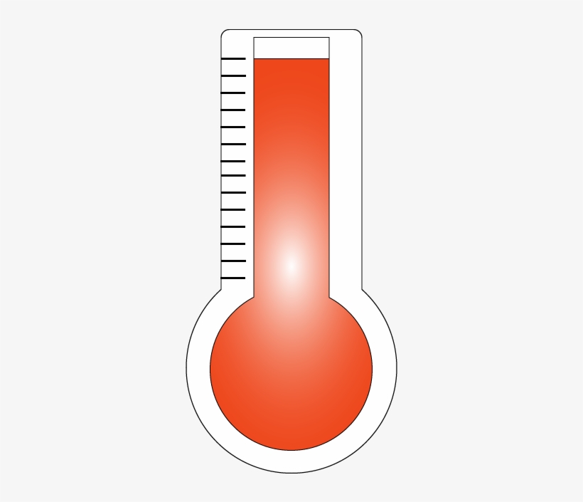 Check To See How Full The Thermometer Is To See How - Graphic Design, transparent png #9564303