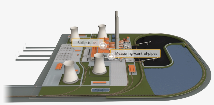 Coal Power Plants - Coal Power Plant Model, transparent png #9565907
