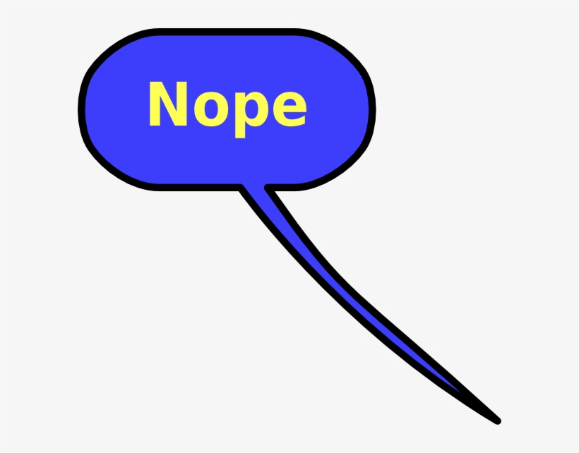 Small - Nope Clipart, transparent png #9566294