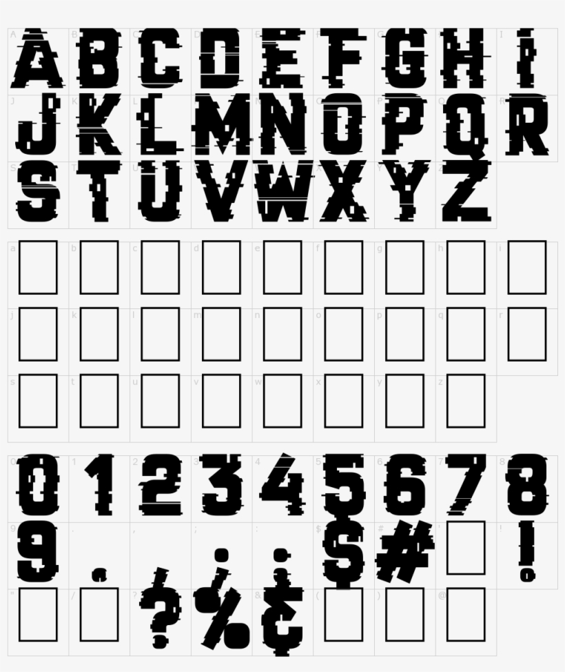 Font Characters - Font Cracked, transparent png #9566564