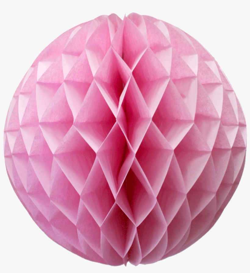 16 Inch Pink Honeycomb Lanterns - Sphere, transparent png #9567006