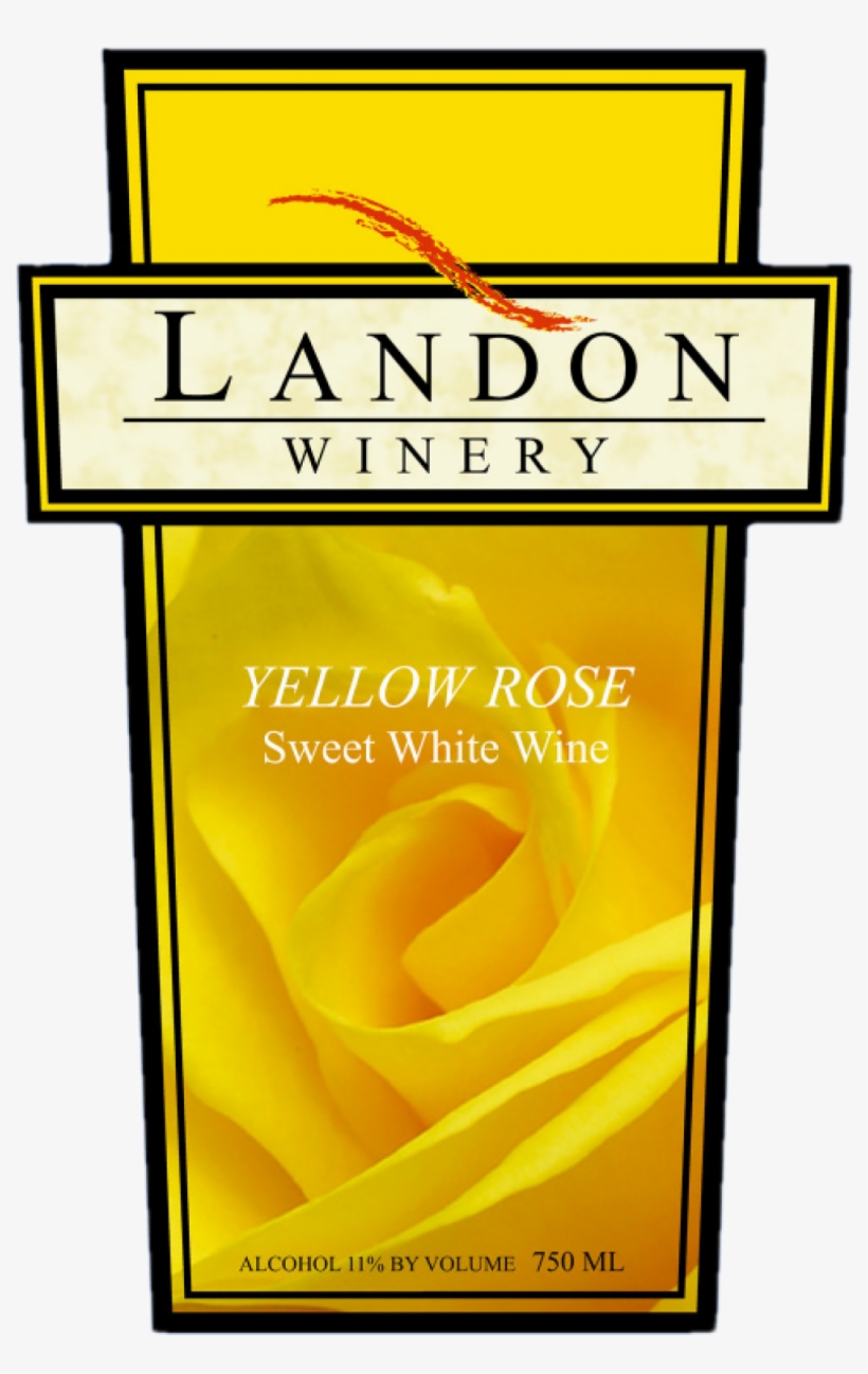 Yellow Rose - Landon Winery, transparent png #9567541
