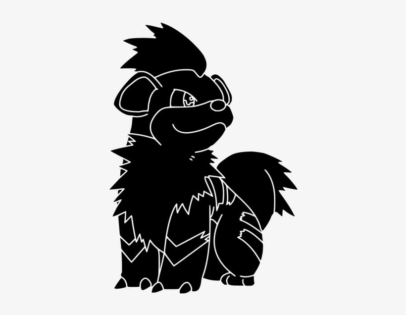Pokemon - Growlithe - Illustration, transparent png #9568706