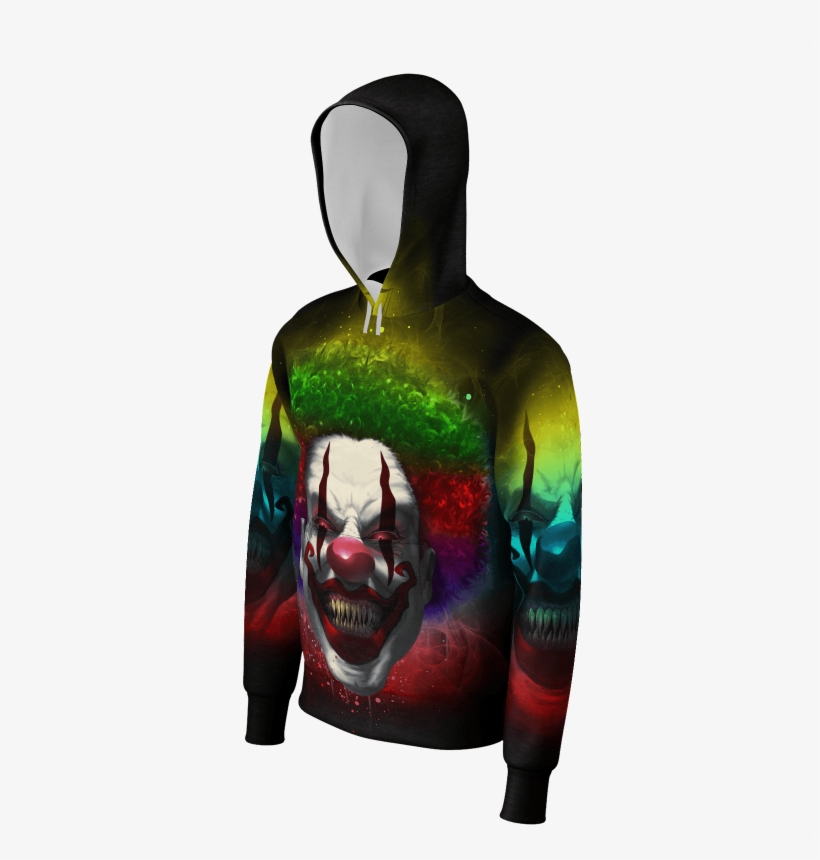 Crazy Clown Eyes Hoodie - Sweatshirt, transparent png #9568745