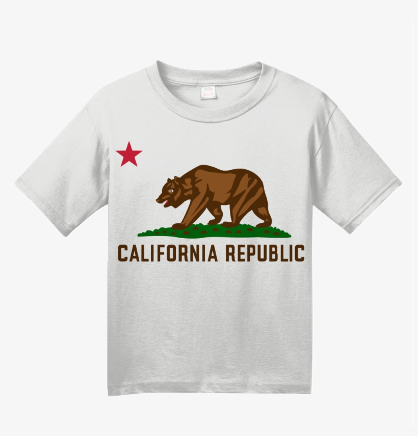 Youth White California State Flag - California Flag, transparent png #9568842
