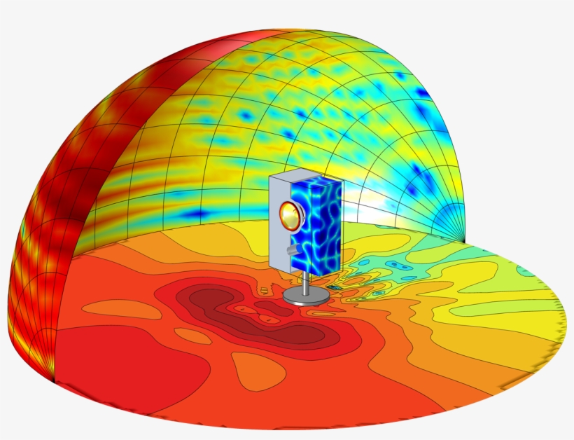Analyze Acoustics And Vibrations With The Acoustics - Comsol Acoustic, transparent png #9569533