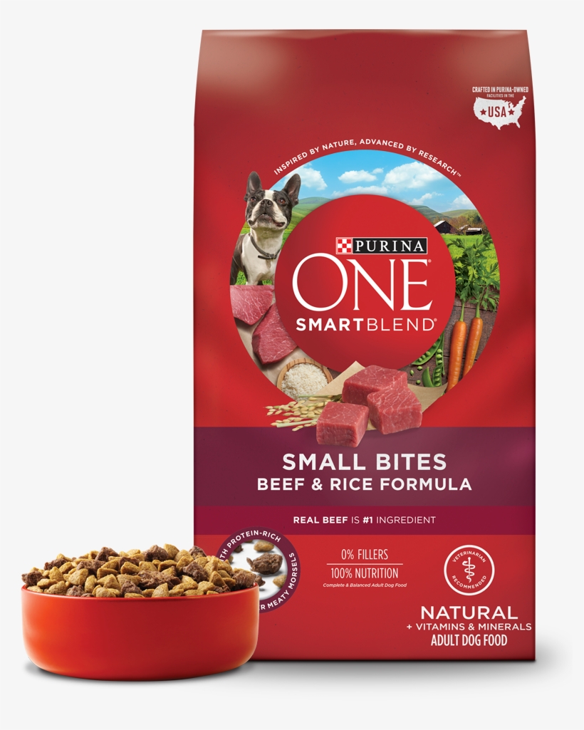 Wow Small Dogs Like It - Purina One Dog Food Small Bites, transparent png #9569716