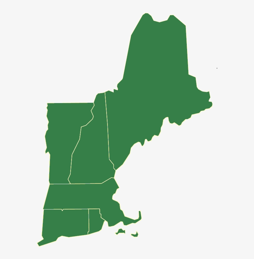 The Bard Of Boston - Vermont And New Hampshire Outline, transparent png #9570069