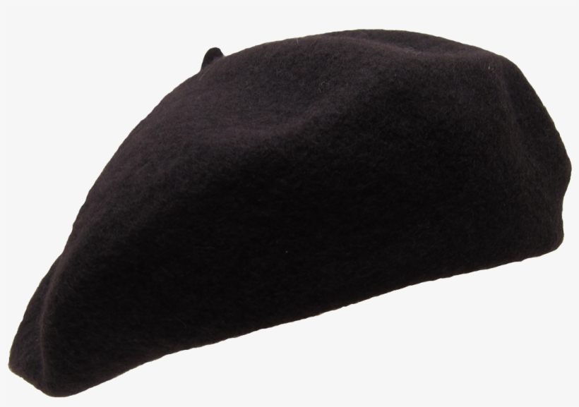 Wool French Beret - Beret Noir, transparent png #9570286