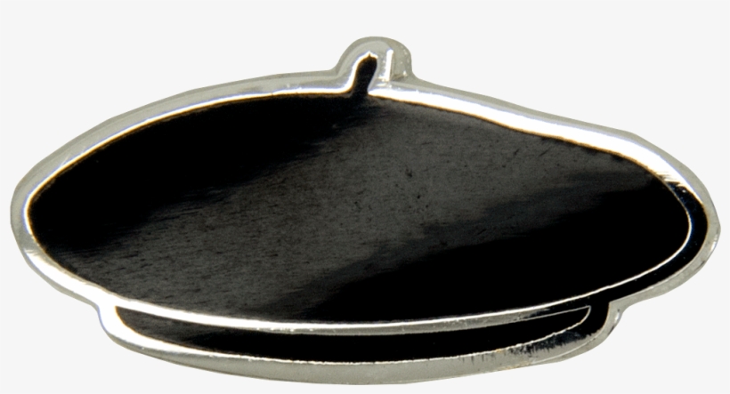 Parisian Beret Cap Pin, Silver/black - Locket, transparent png #9570402