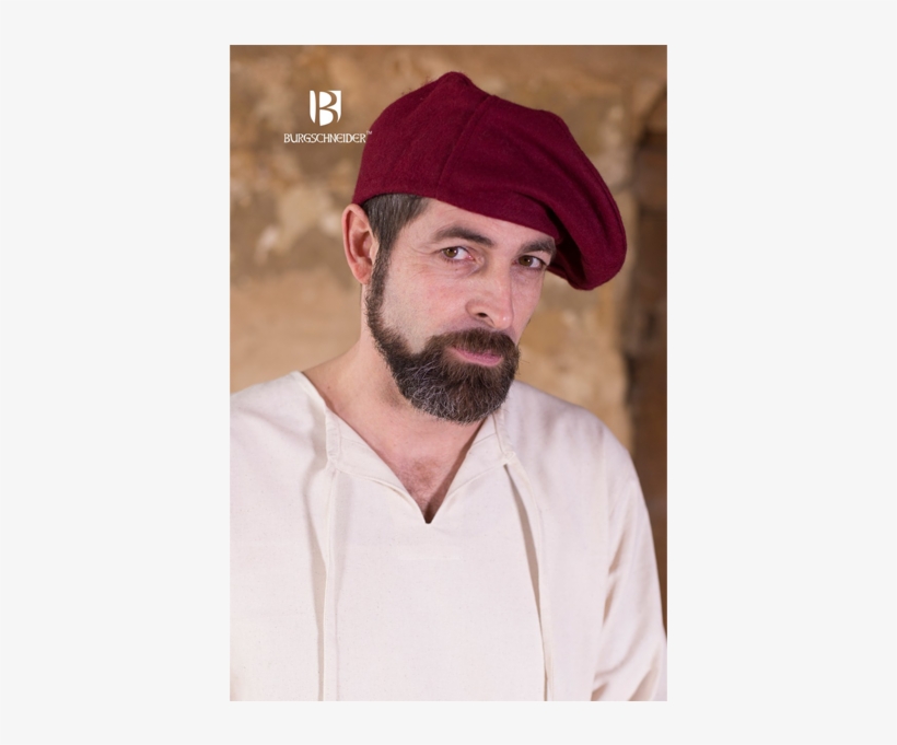 Wool Beret Harald Ideal For Larp, Sca And Costume - Beret, transparent png #9570575