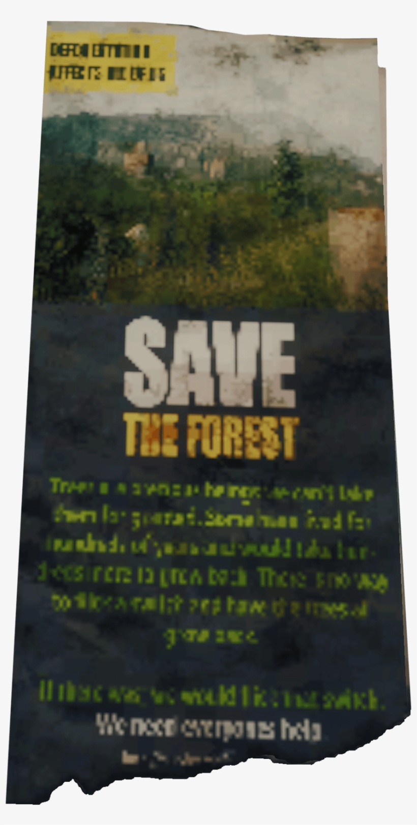 Save The Forest Leaflet - Tree, transparent png #9571163