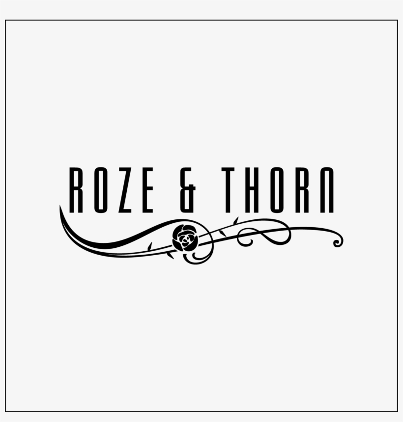 Elegant, Playful, Fashion Logo Design For Roze & Thorn - Line Art, transparent png #9571743