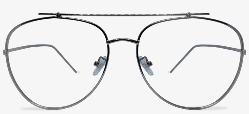 Aviator Silver - Medida Lentes Para Hombre, transparent png #9573216