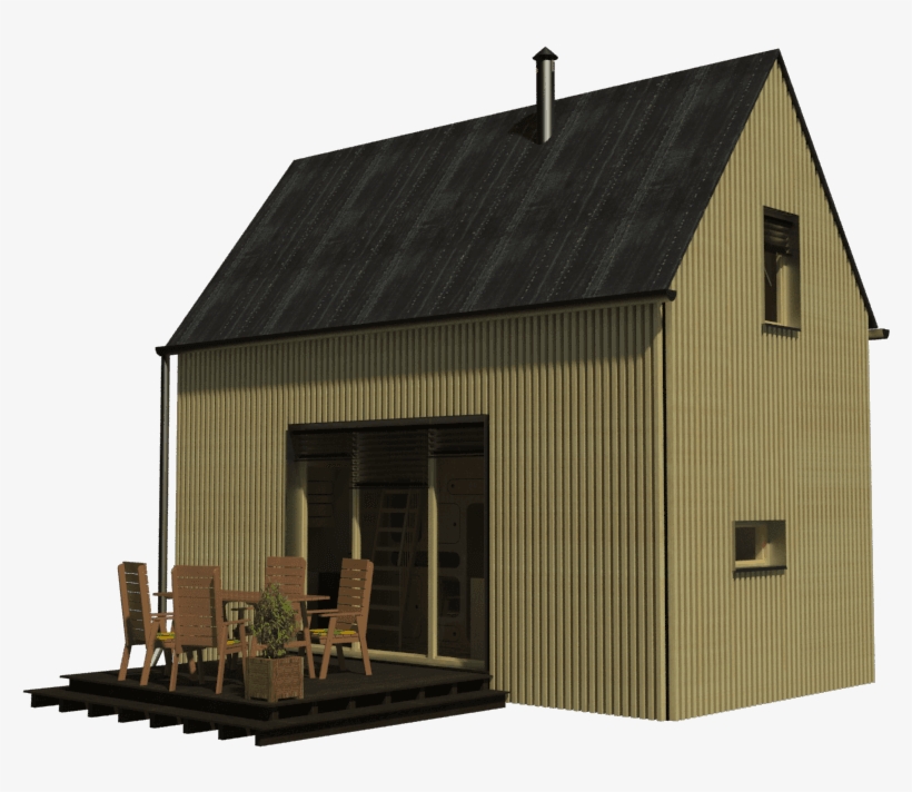 Simple And Easy To Build Cottage Sandra, Pin-up Houses - Shed, transparent png #9573442