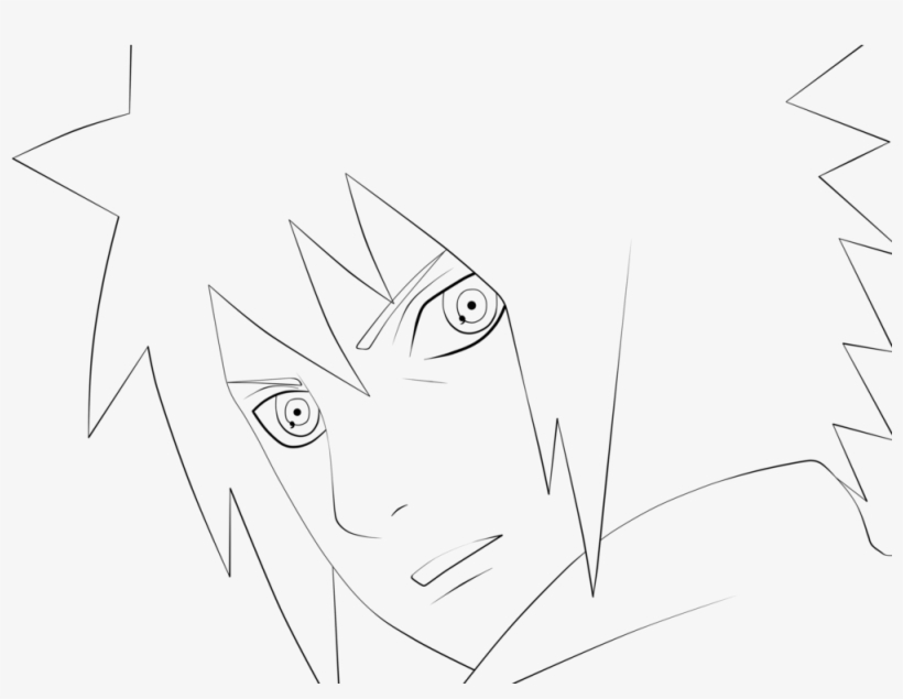 Madara Uchiha - Line Art, transparent png #9573537