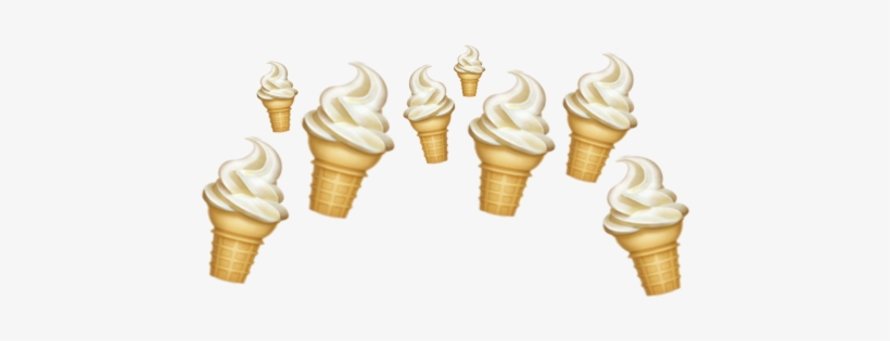 #emoji#icecream #crown#эмоджи#мороженое - Ice Cream Cone, transparent png #9573546