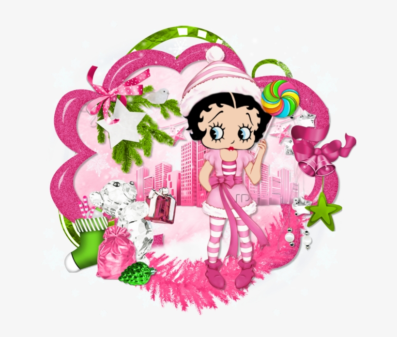 Betty Boop Pictures, Summer Wreath, Christmas 2016, - Betty Boop, transparent png #9573664
