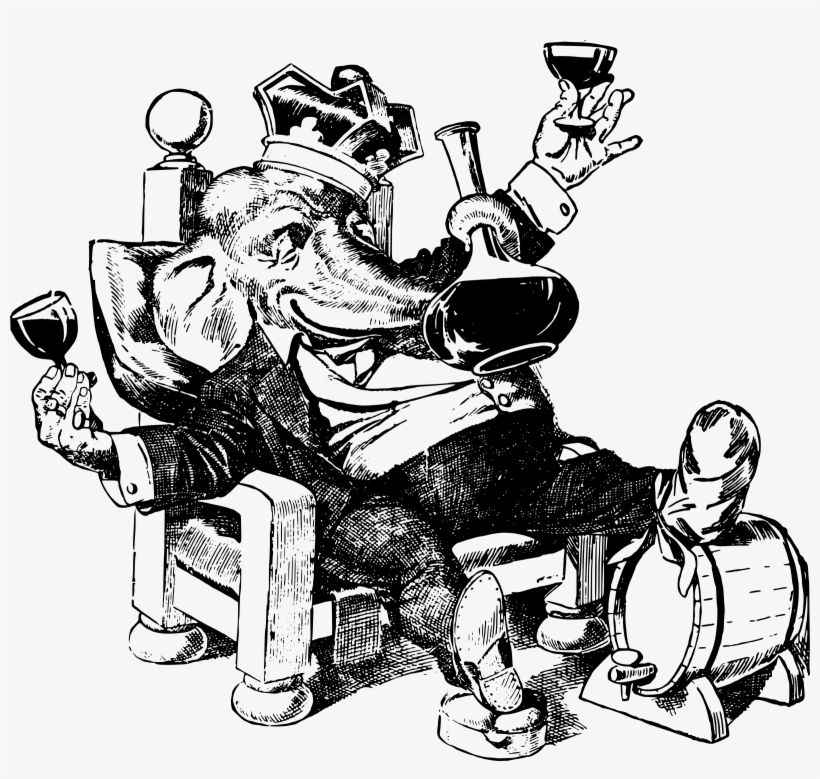 Clipart Elephant King Big Image Png - Clip Art, transparent png #9573740