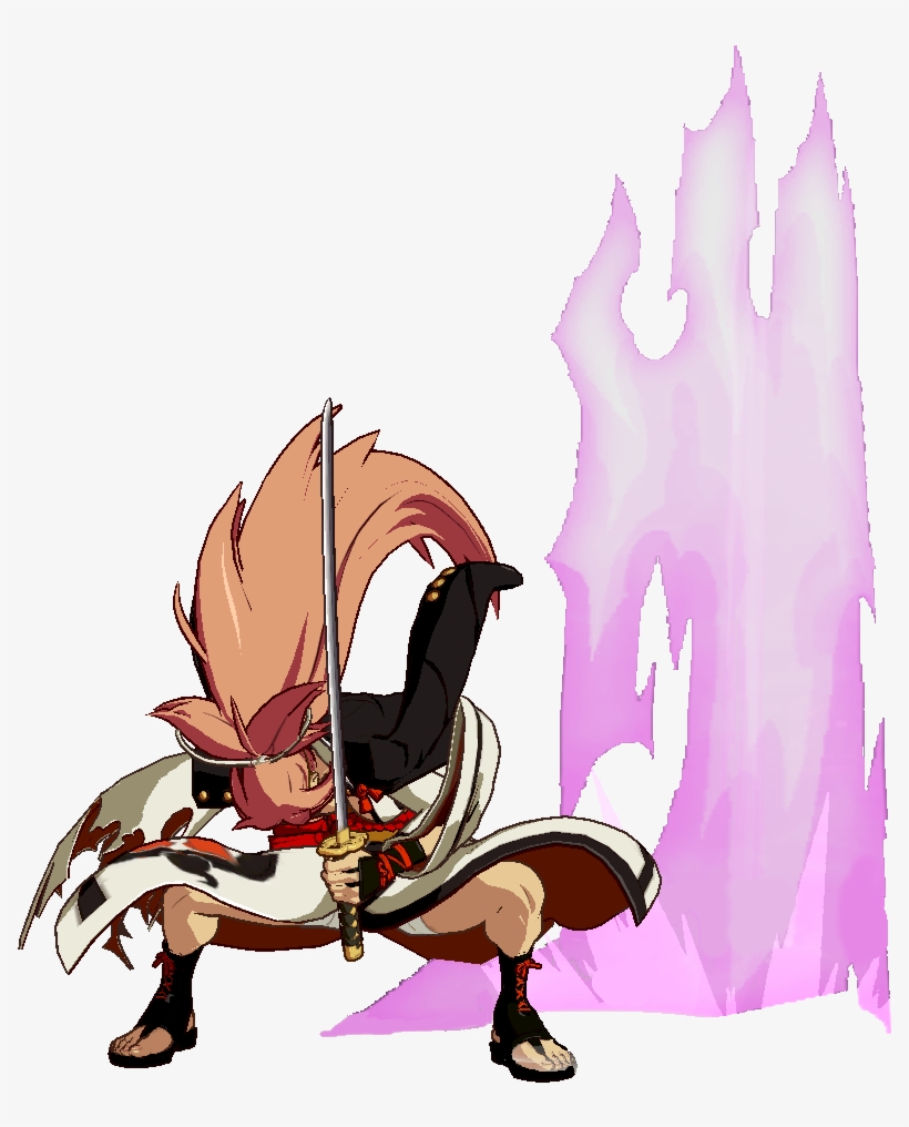 Ggxrd Baiken Tetsuzansen - Cartoon, transparent png #9574158