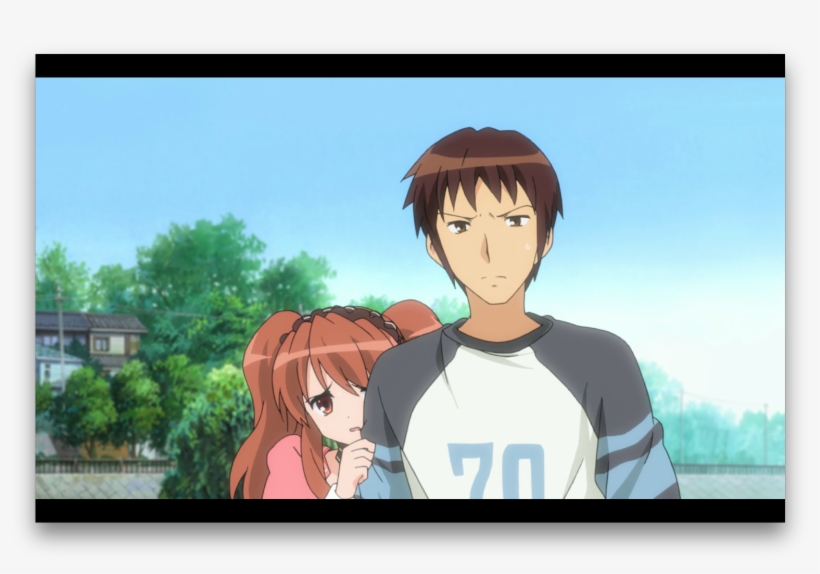She's Completely Relying On Kyon For Protection, transparent png #9574167