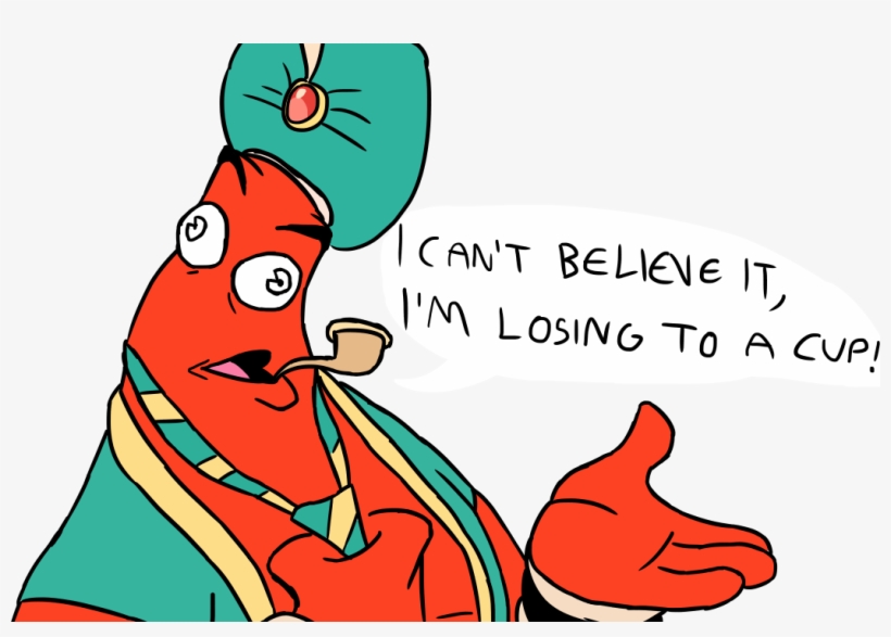 I'm Losing To A Cup - Cuphead Djimmi The Great Fanart, transparent png #9574244