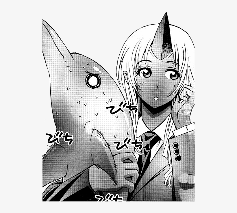 Black Black And White Cartoon Mammal Vertebrate Fictional - Monster Musume Tio Dolphin, transparent png #9574547