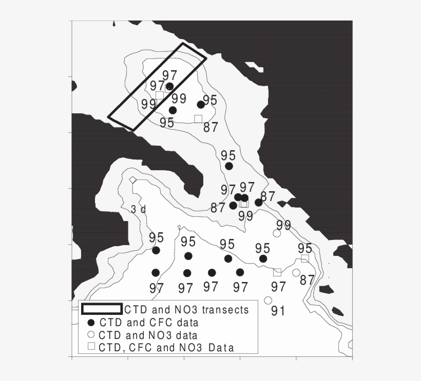 Sampling Location For Tracer Profiles And Sections - Illustration, transparent png #9574834