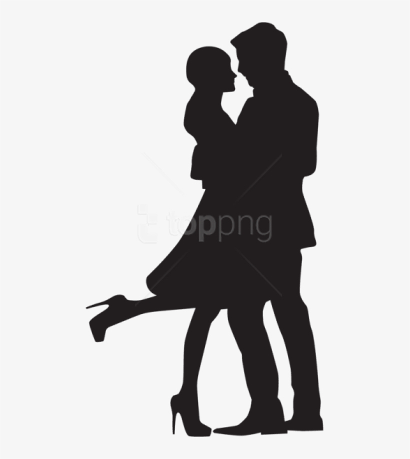 Free Png Download Couple In Love Silhouette Png Png - Couple In Love Silhouette, transparent png #9575726