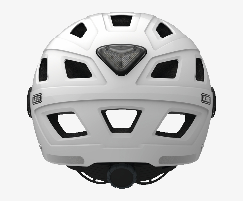 Hyban Smoke Visor Cream White Back View - Abus Hyban+ Casual Helmet, transparent png #9575977