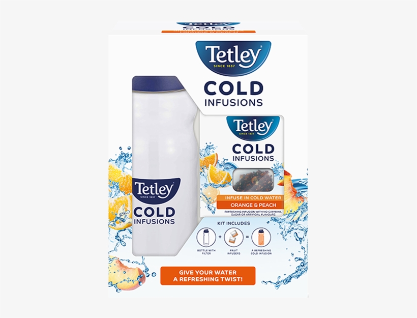 Cold Infusions - Tetley Cold Infusions Bottle, transparent png #9577091