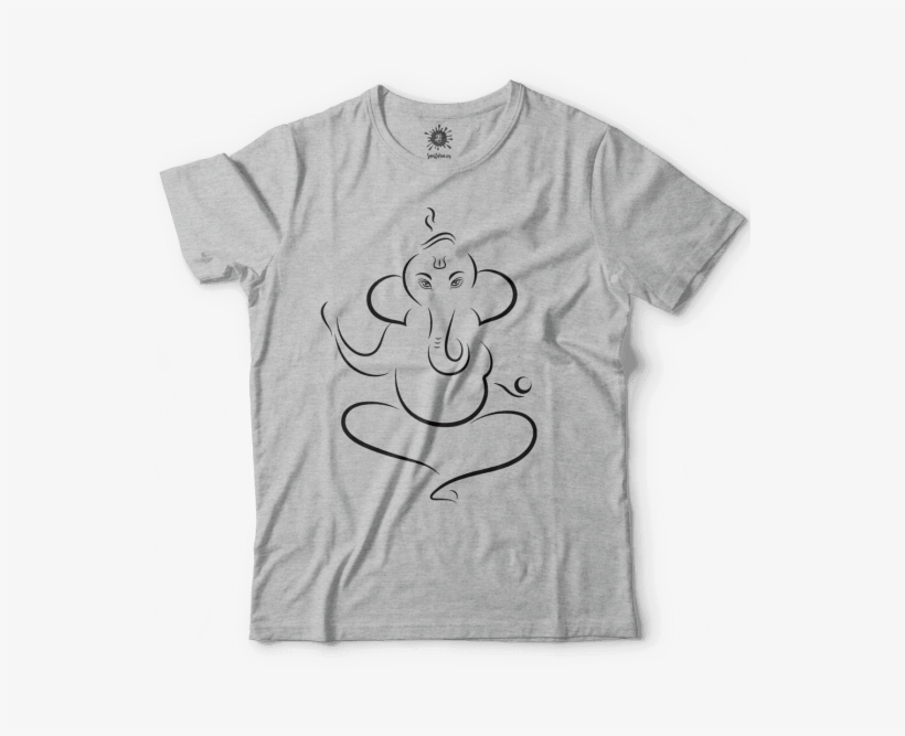 T-shirts - Minimalist Ganesha - Lust For Life Shirt, transparent png #9577178