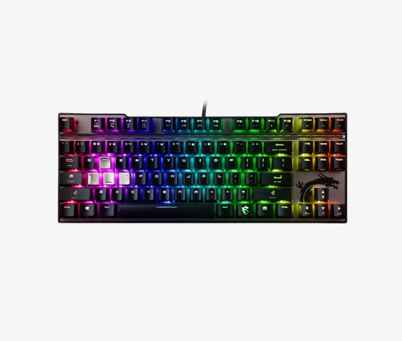 Keyboards Gaming Gear Vigor Gk70 Red - Msi Vigor Gk70, transparent png #9577604