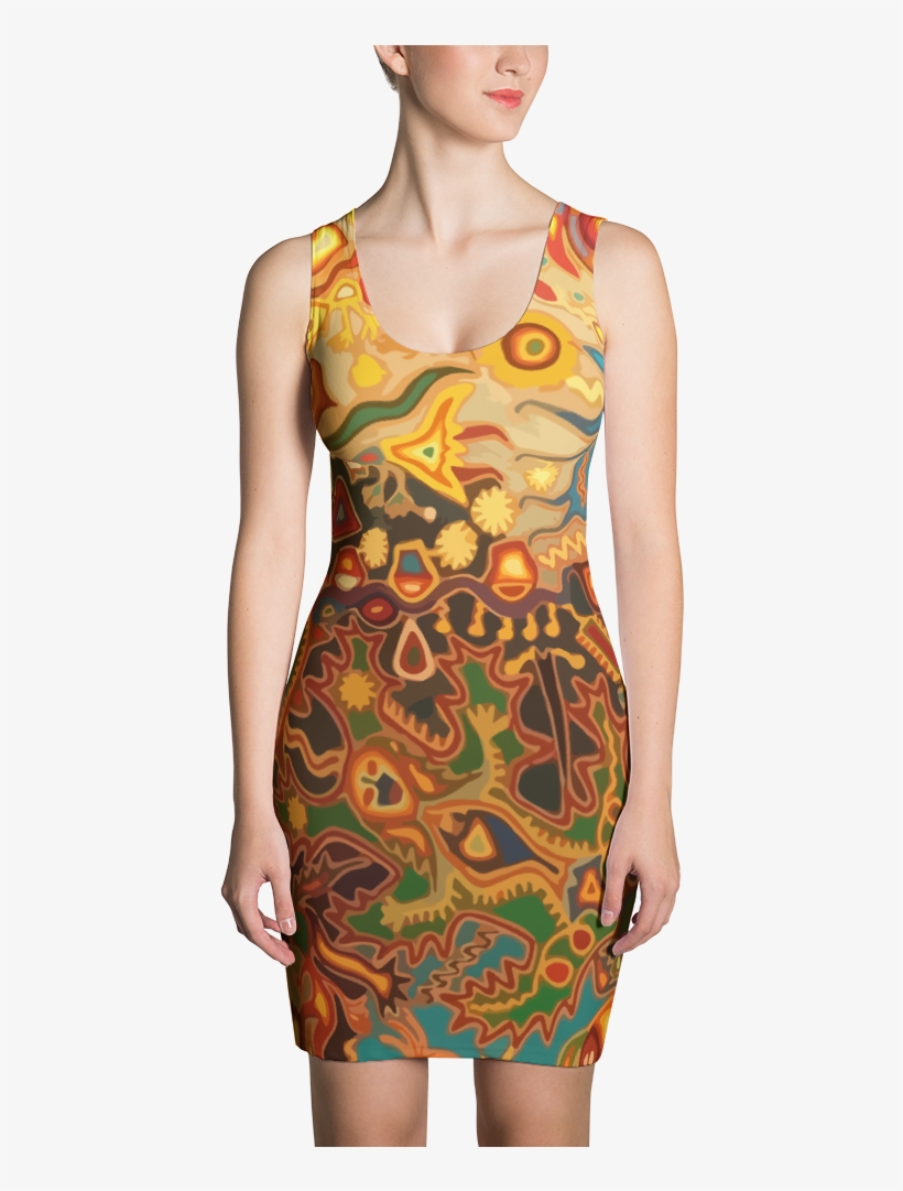 Psychedelic Indian Women's Dress - Printful Dress, transparent png #9577790