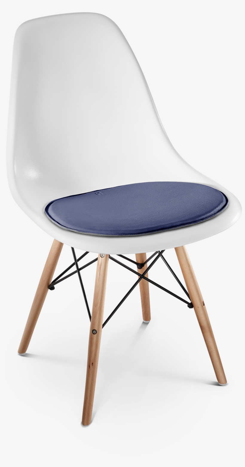 Sitzkissen Aus Echtleder Auf Eames Side Chair Stuhl - Chair, transparent png #9577867