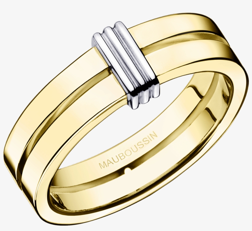 Subtile Eternité Wedding Band, Yellow Gold - Wedding Ring, transparent png #9578748