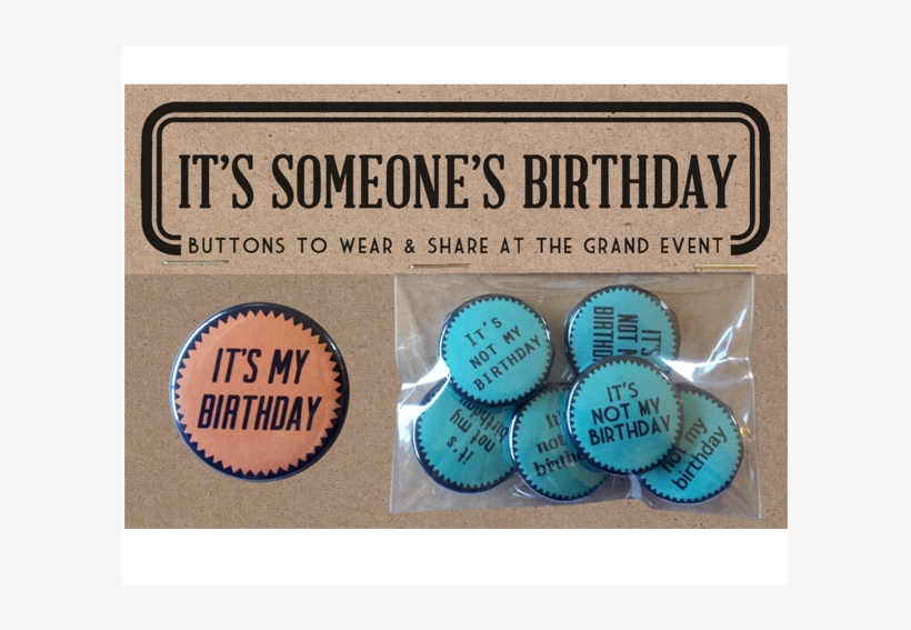 Birthday Button Pack - Label, transparent png #9579221