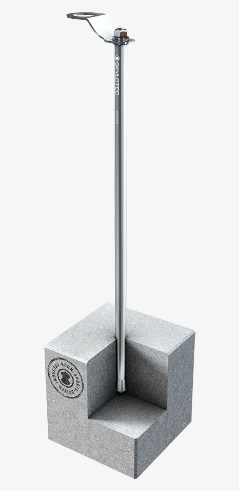 It Is Attached By Knocking It Into The Drilled Ground - Column, transparent png #9579428