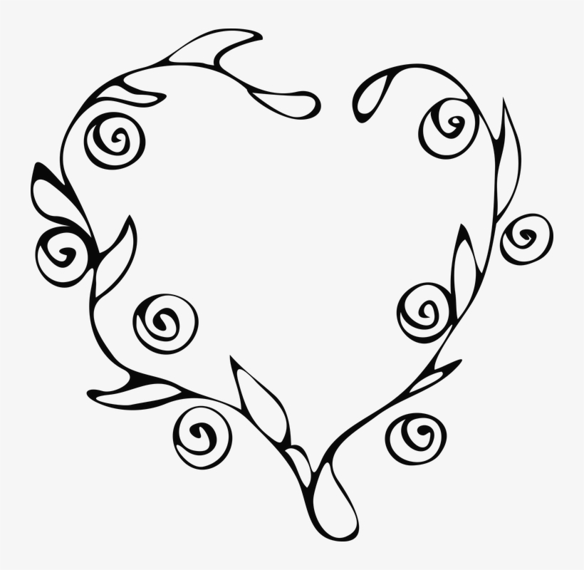 Vector, Heart, Figure, Blooming, Roses, Flowers, Love - Corazon De Flores Vector, transparent png #9579465