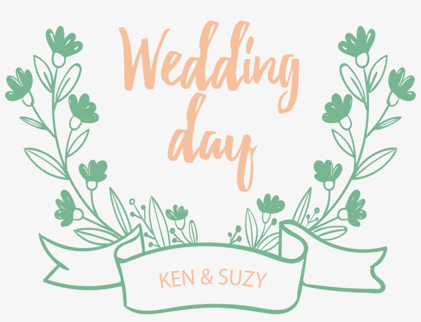 Scalable Graphics Hand Painted Title Box Transprent - Wedding Day Clip Art, transparent png #9579513