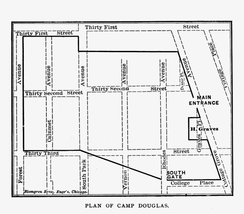 Plan Of Camp Douglas, 186465 Diagram Free Transparent PNG Download